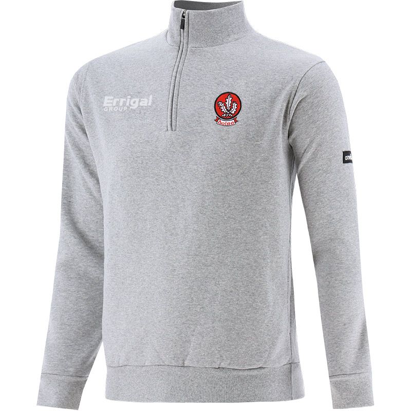 Grey Men’s Derry GAA Breaker Half Zip Fleece with two open side pockets and county crest by O’Neills.