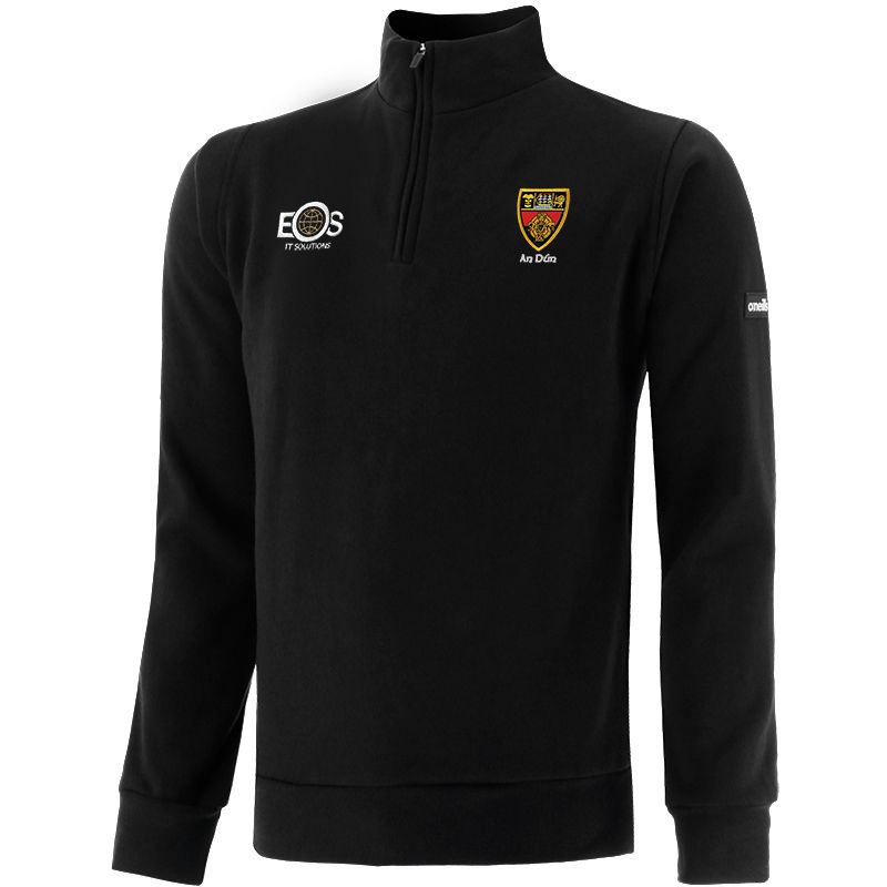 Black Men’s Down GAA Breaker Half Zip Fleece with two open side pockets and county crest by O’Neills.