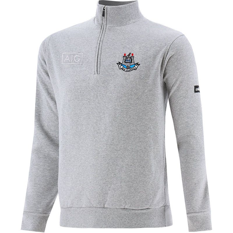 Grey Men’s Dublin GAA Breaker Half Zip Fleece with two open side pockets and county crest by O’Neills.