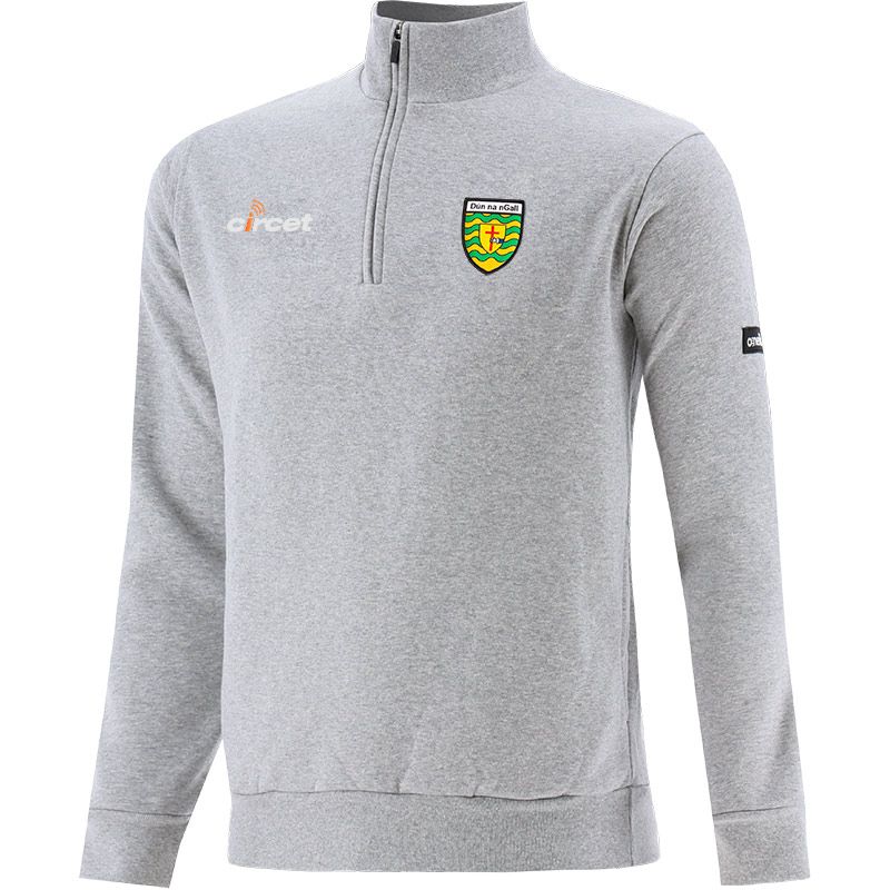 Grey Men’s Donegal GAA Breaker Half Zip Fleece with two open side pockets and county crest by O’Neills.