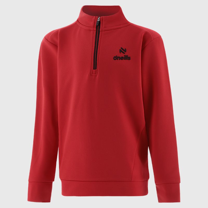 Kids’ Bryan Fleece Half Zip Top Red from O’Neills