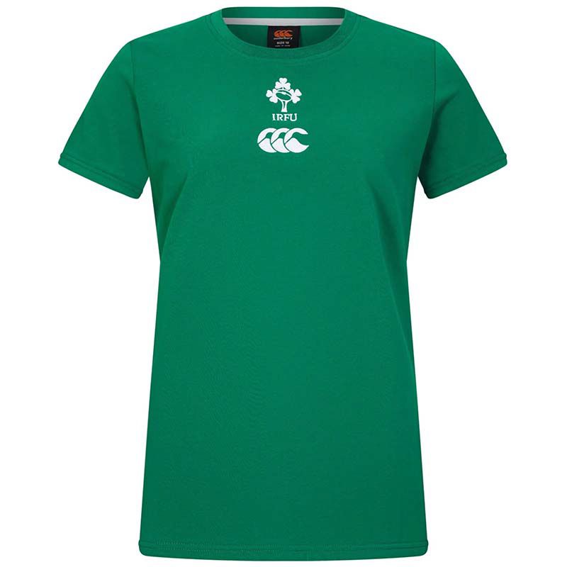 Women's green Ireland IRFU 2025/26 T-Shirt from O'Neils.