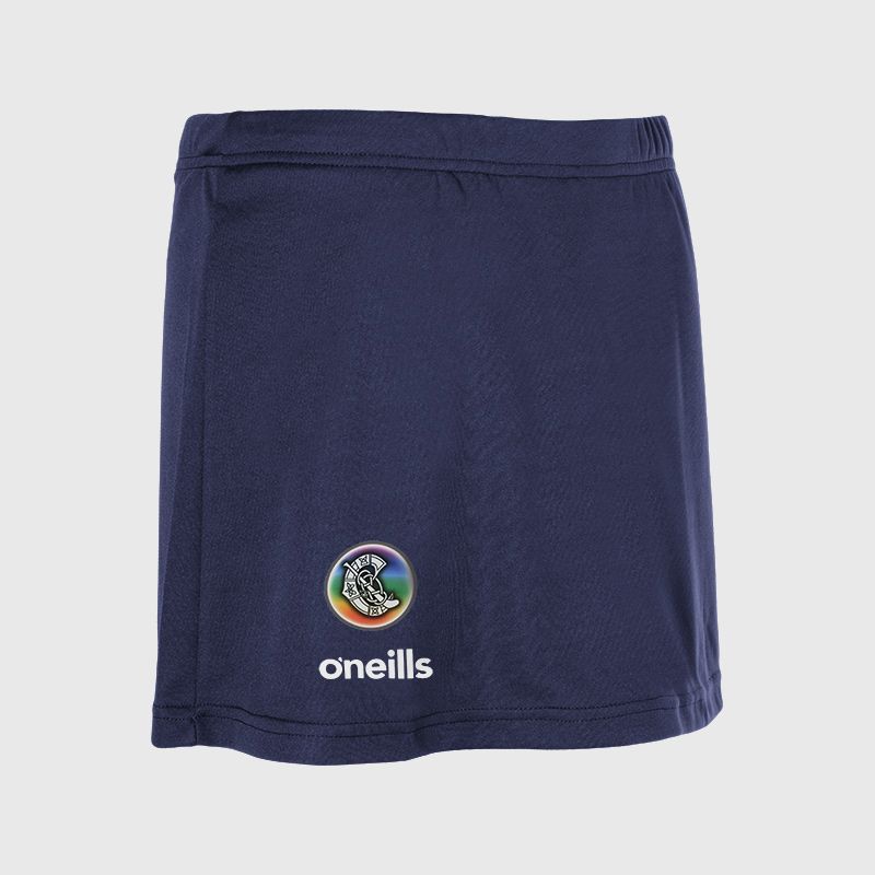 Navy Kids' Camogie Skort with elasticated waistband and O’Neills branding by O’Neills.