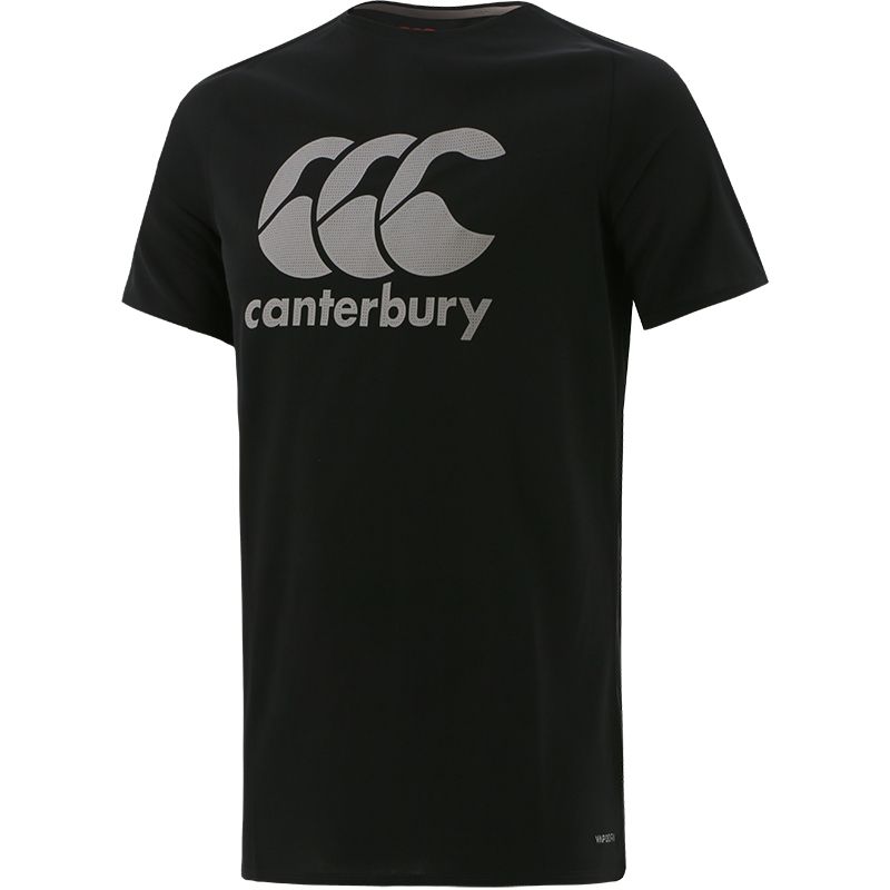 Black Canterbury men's t-shirt with grey CCC logo on the front from O'Neills.