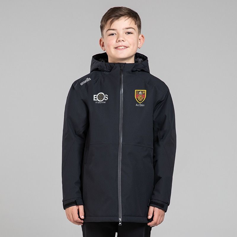 O'Neills Down GAA Kids' Catalyst Hooded Padded Jacket Black