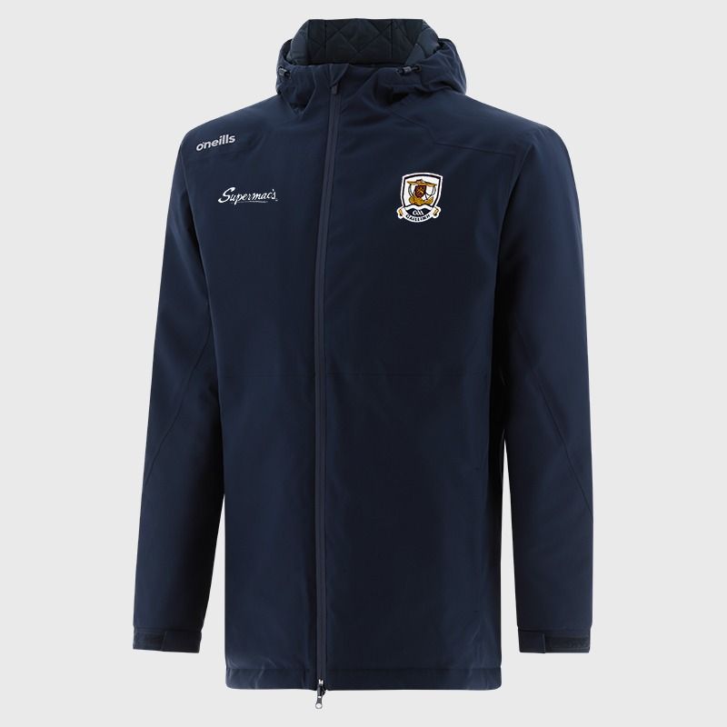 O'Neills Galway GAA Men's Catalyst Hooded Padded Jacket Marine