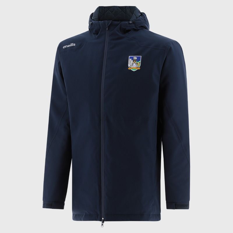 O'Neills Limerick GAA Men's Catalyst Hooded Padded Jacket Marine
