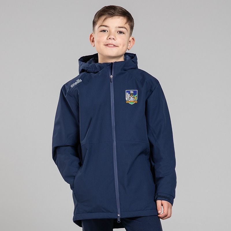 O'Neills Limerick GAA Kids' Catalyst Hooded Padded Jacket Marine