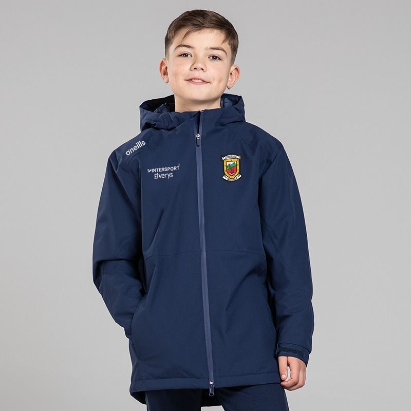 O'Neills Mayo GAA Kids' Catalyst Hooded Padded Jacket Marine