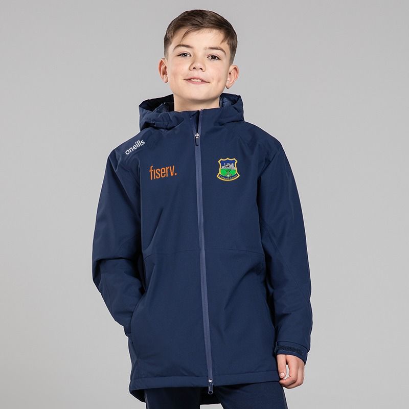 O'Neills Tipperary GAA Kids' Catalyst Hooded Padded Jacket Marine
