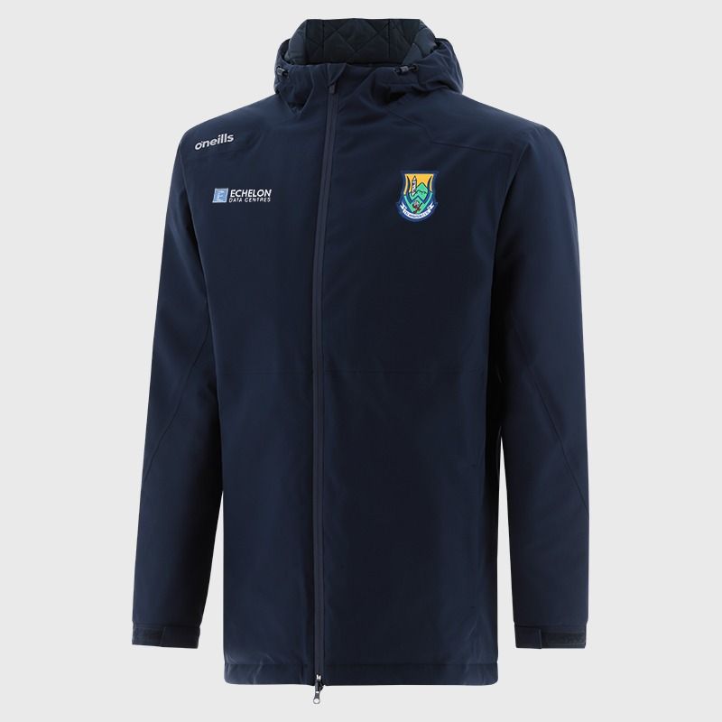 O'Neills Wicklow GAA Men's Catalyst Hooded Padded Jacket Marine