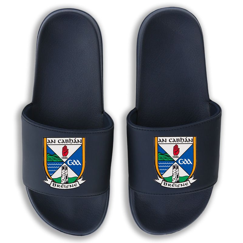 Marine Cavan GAA Zora pool sliders with Cavan GAA crest on the front by O’Neills.