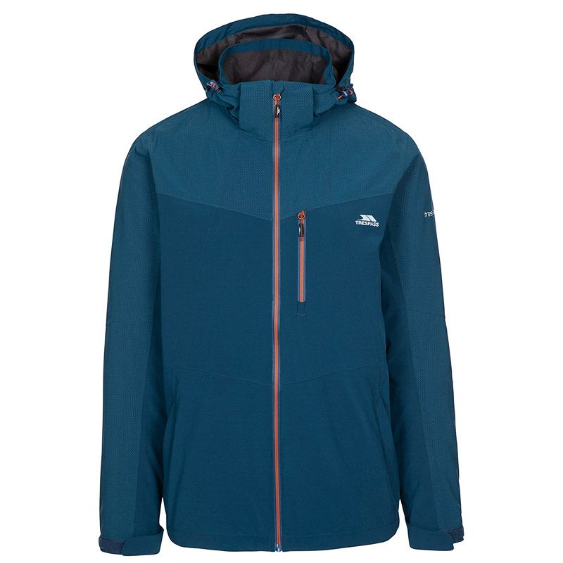 Navy Trespass Men's Jacket, with 2 Zipped Side Hand Pockets from O'Neills.