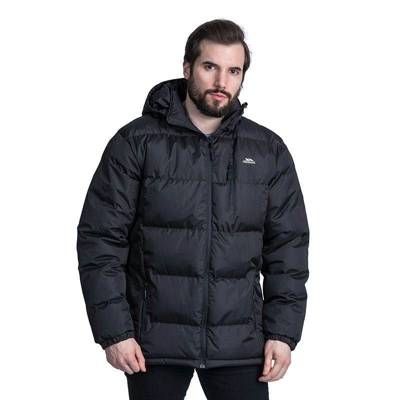 Black Trespass Men's Clip Padded Jacket from O'Neill's.