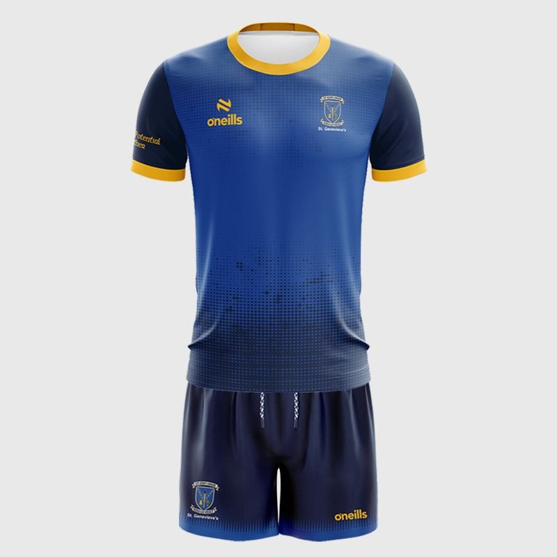 St. Genevieves High School PE Kit including jersey and shorts