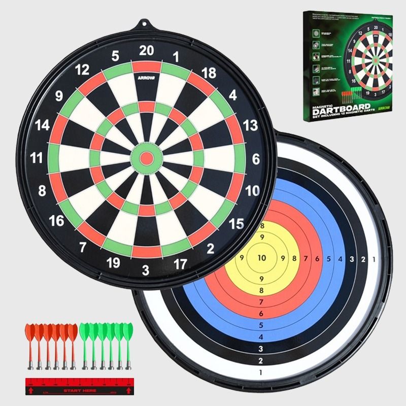 Black Arrow180 Magnetic Dartboard Set from O'Neills