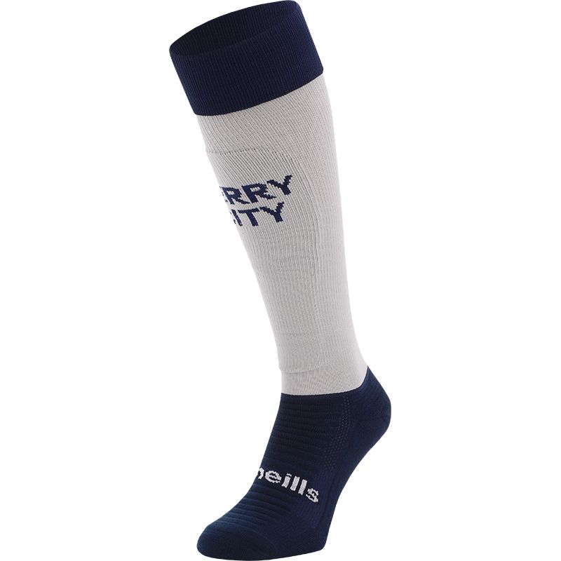 Grey Derry City FC Away Goalkeeper socks by O’Neills.