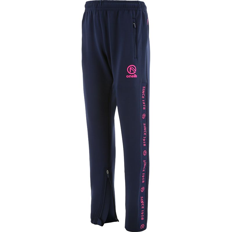 Marine skinny tracksuit bottoms with zip pockets and â€œSince 1918â€ branded taping on the side by O’Neills.