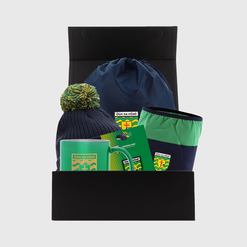 Donegal GAA Gift Box with Donegal accessories packaged in a gift box by O’Neills.