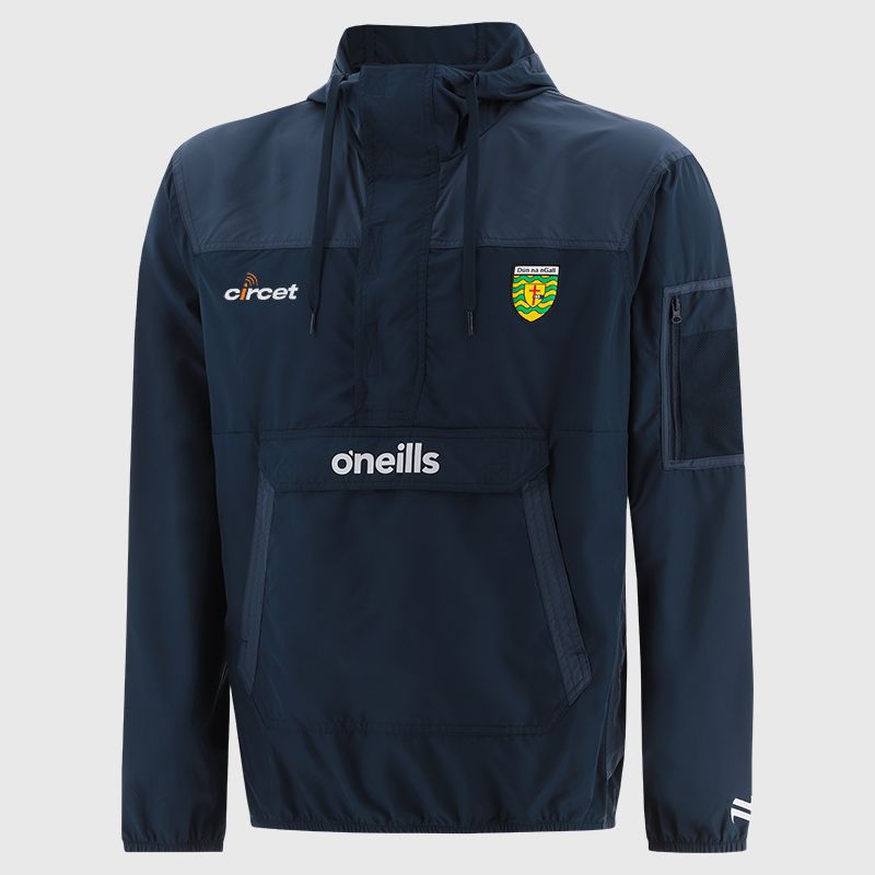 Donegal GAA Men's Drifter Half Zip Hooded Windbreaker Navy from O’Neills.