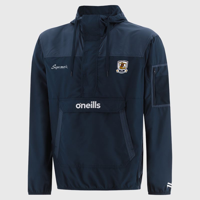 [415GP] O'Neill Galway GAA Men's Drifter Half Zip Hooded Windbreaker Marine | O'Neills