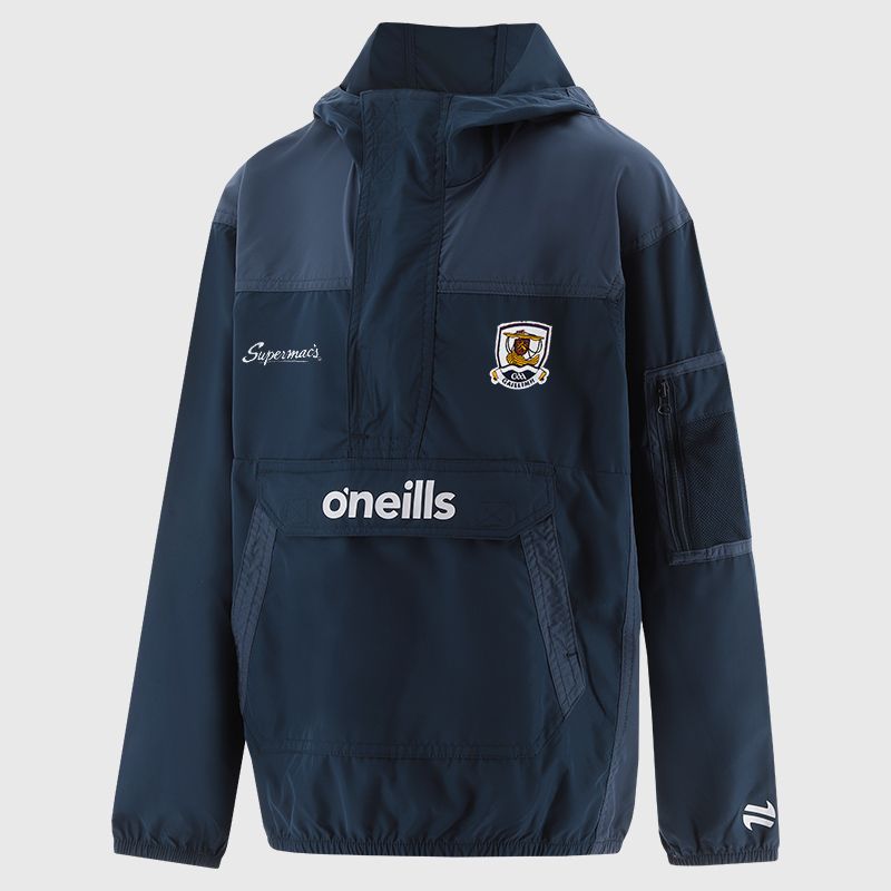 Galway GAA Kids' Drifter Half Zip Hooded Windbreaker Navy from O’Neills.