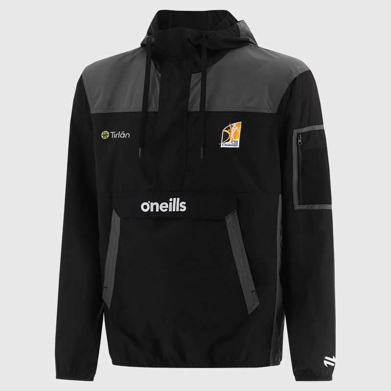 Kilkenny GAA Men's Drifter Half Zip Hooded Windbreaker Black from O’Neills.