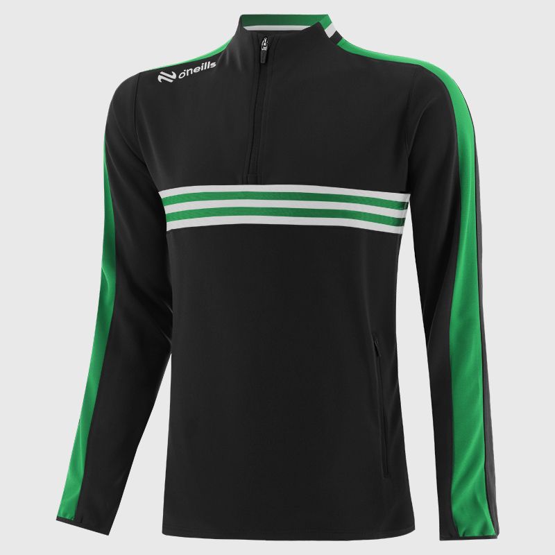 Black / Emerald / White Men's Dromore Half Zip Top from O’Neills