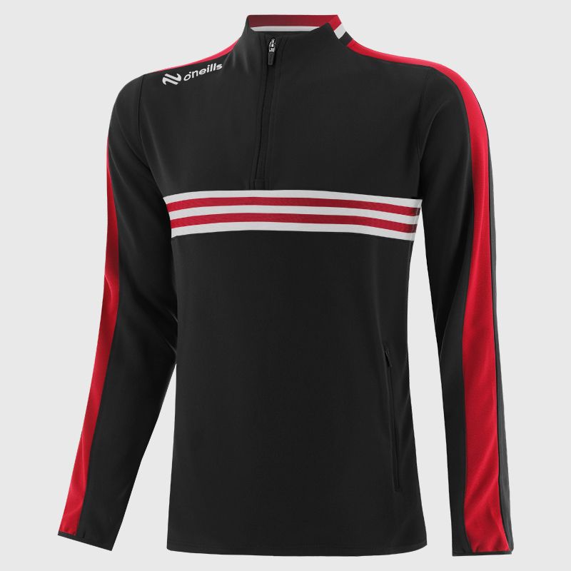 Black / Red / White Men's Dromore Half Zip Top from O’Neills