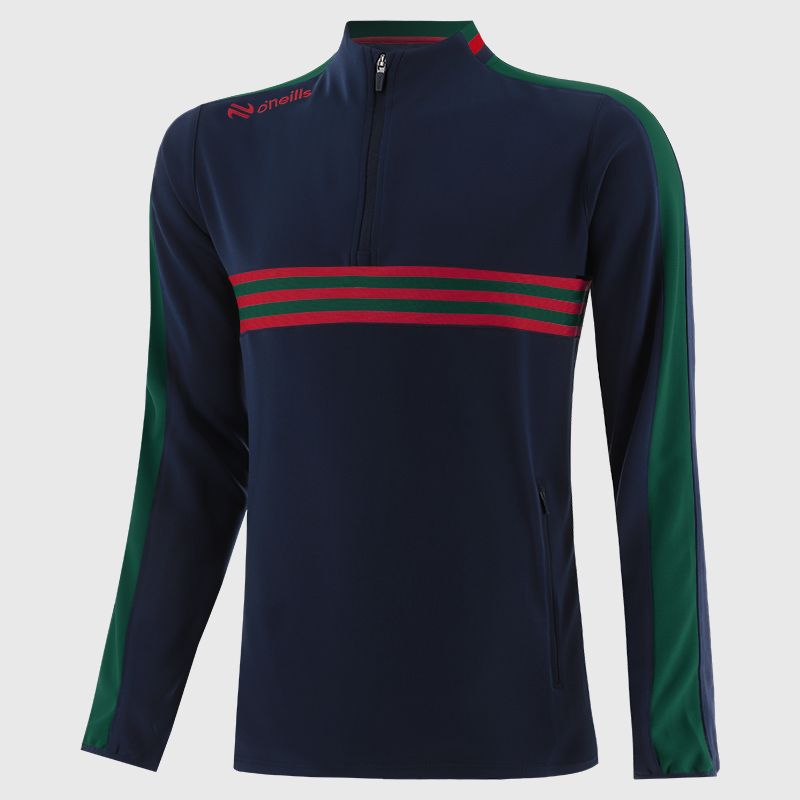 Marine / Bottle / Red Men's Dromore Half Zip Top from O’Neills