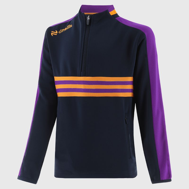 Marine / Purple / Amber Kids' Dromore Half Zip Top from O’Neills