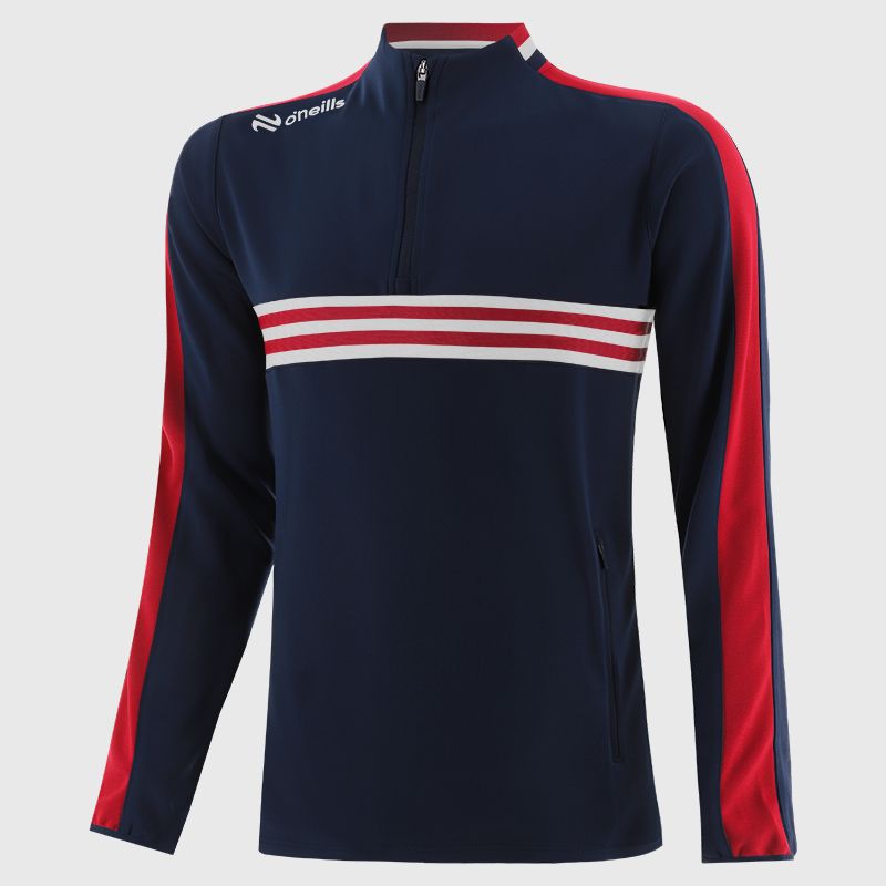 Marine / Red / White Men's Dromore Half Zip Top from O’Neills 