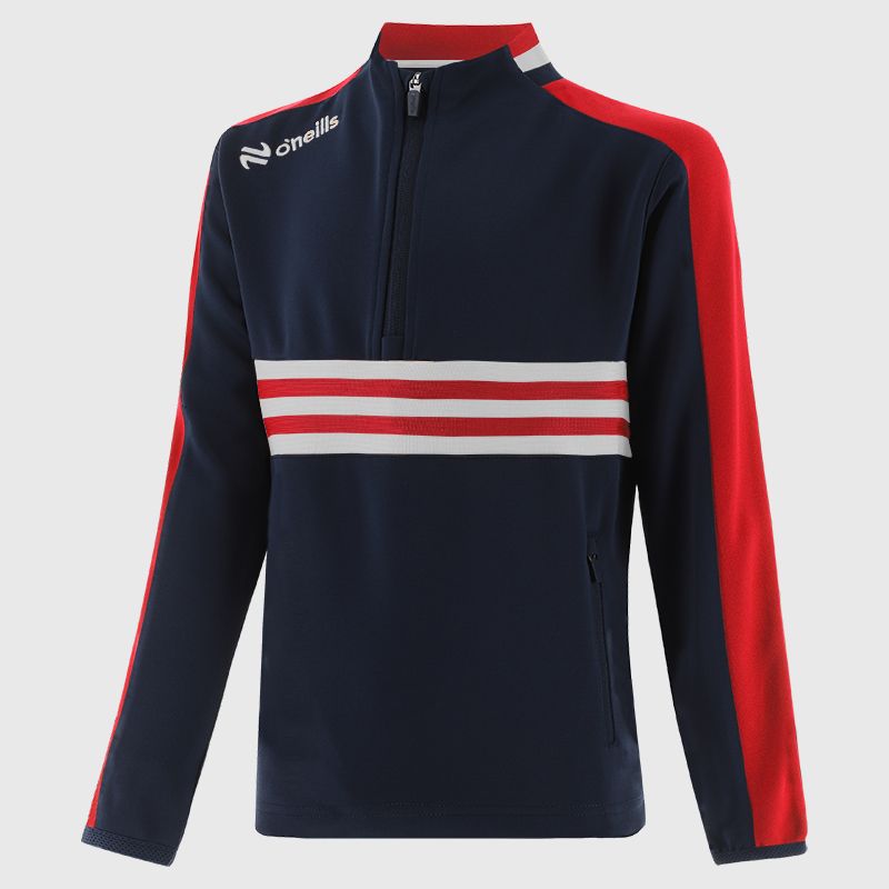 Marine / Red / White Kids' Dromore Half Zip Top from O’Neills