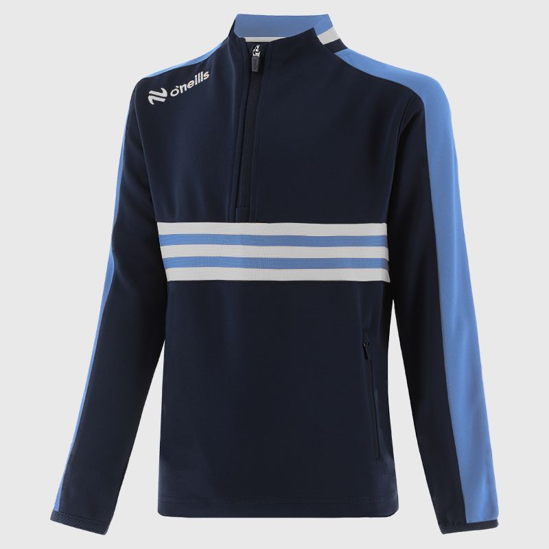 Marine / Sky / White Kids' Dromore Half Zip Top from O’Neills 