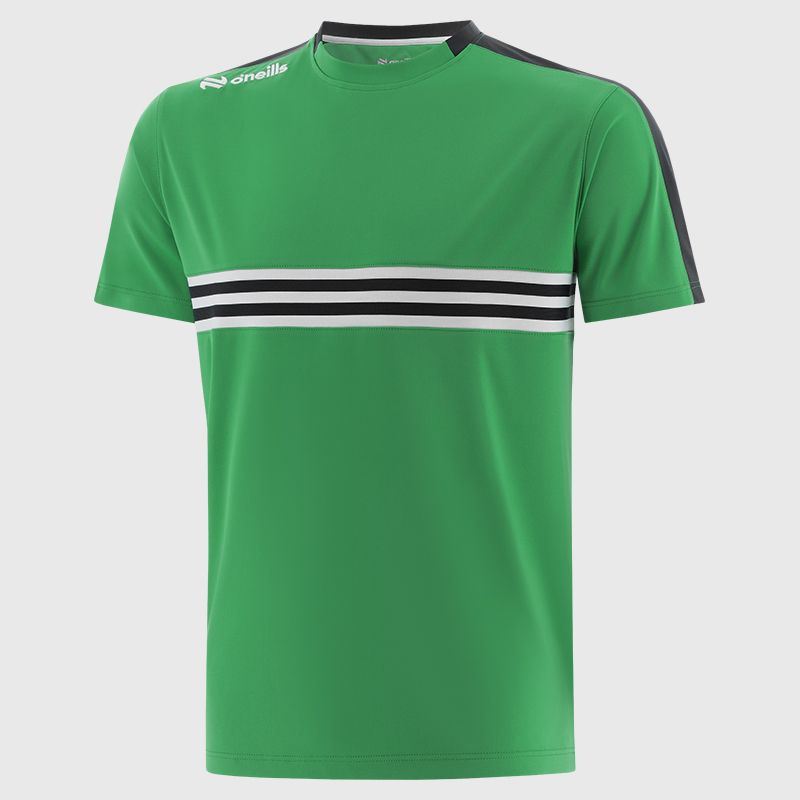 Emerald / Black / White Kids' Dromore T-Shirt from O’Neills