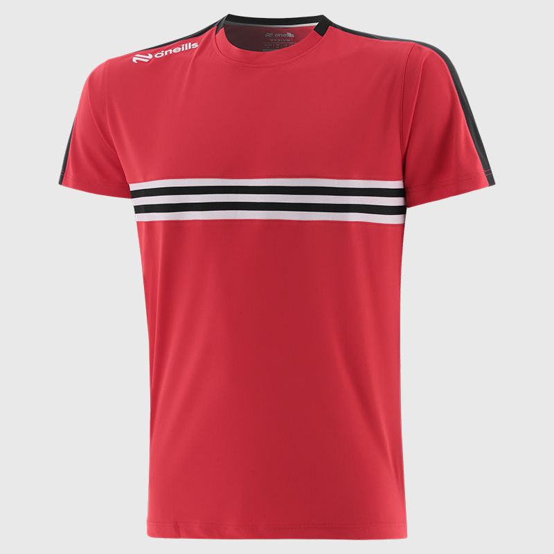 Red / Black / White Kids' Dromore T-Shirt from O’Neills