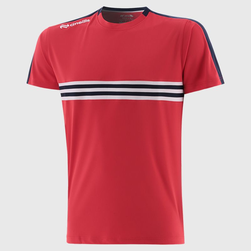 Red / Marine / White Men's Dromore T-Shirt from O’Neills