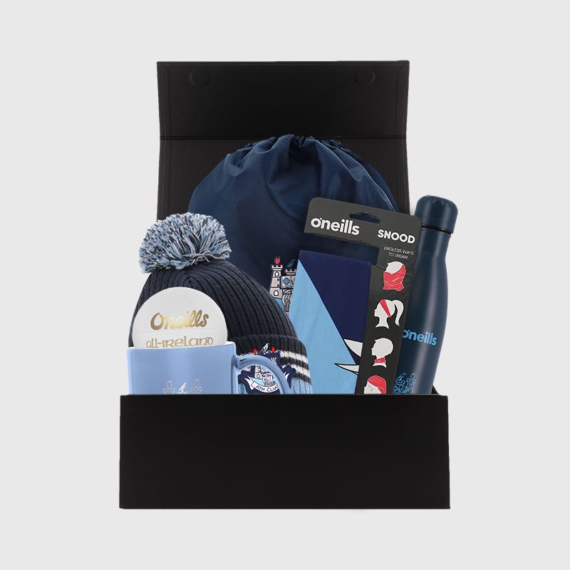 Dublin GAA Gift Box with Dublin accessories packaged in a gift box by O’Neills.
