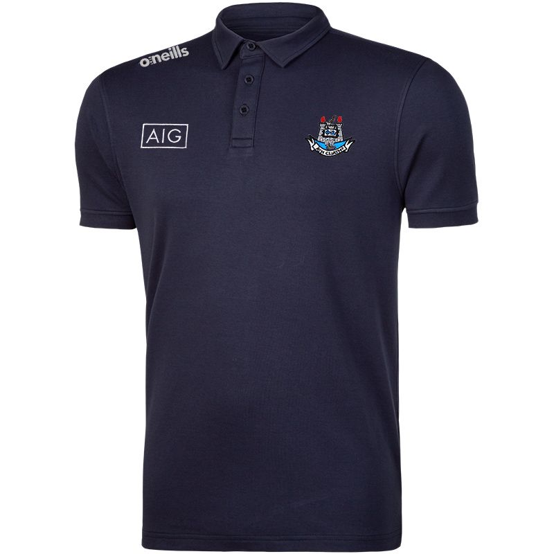 Dublin GAA Marine Pima Cotton Polo with County crest from O'Neills.