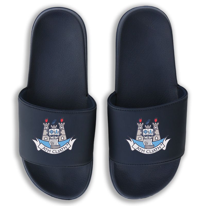 Marine Dublin GAA Zora pool sliders with Dublin GAA crest on the front by O’Neills.