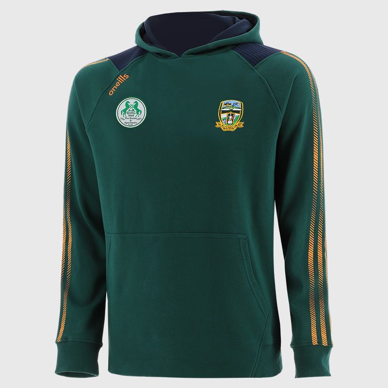 Green Meath GAA Kids' Dynamo pullover fleece hoodie by O’Neills.