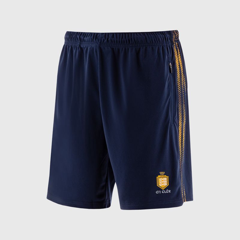 Navy Clare GAA Men's Dynamo Training Shorts by O’Neills.