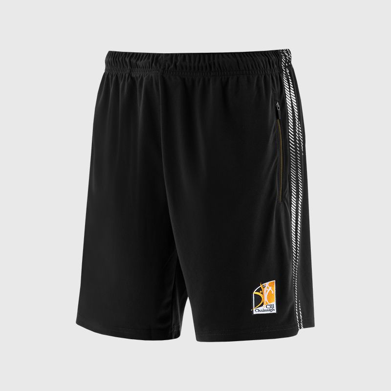 Black Kilkenny GAA Men's Dynamo Training Shorts by O’Neills.