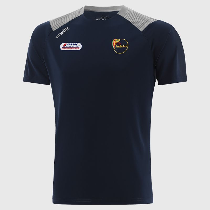 Navy Carlow GAA Kids' Dynamo T-Shirt by O’Neills.