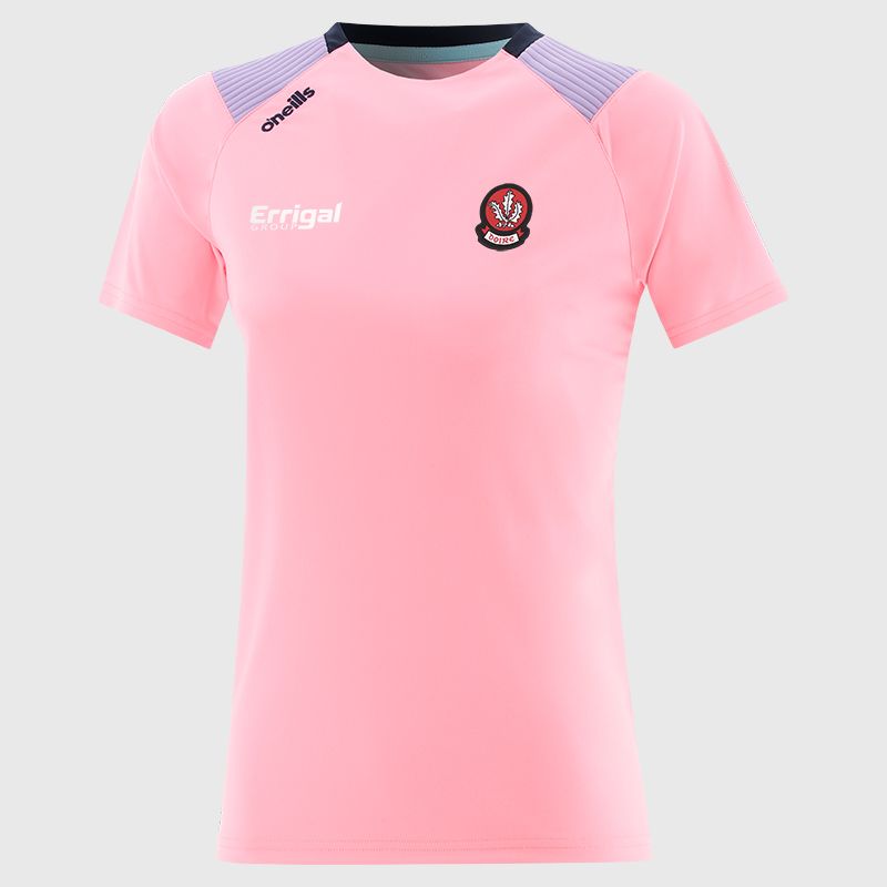 Derry GAA Kids' Dynamo T-Shirt Pink by O'Neills.