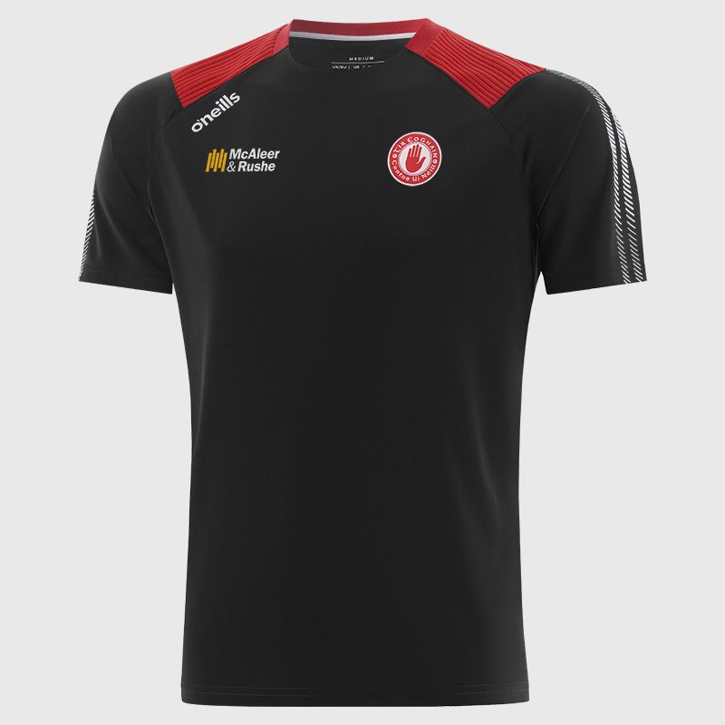 Black Tyrone GAA Men's Dynamo T-Shirt by O’Neills.
