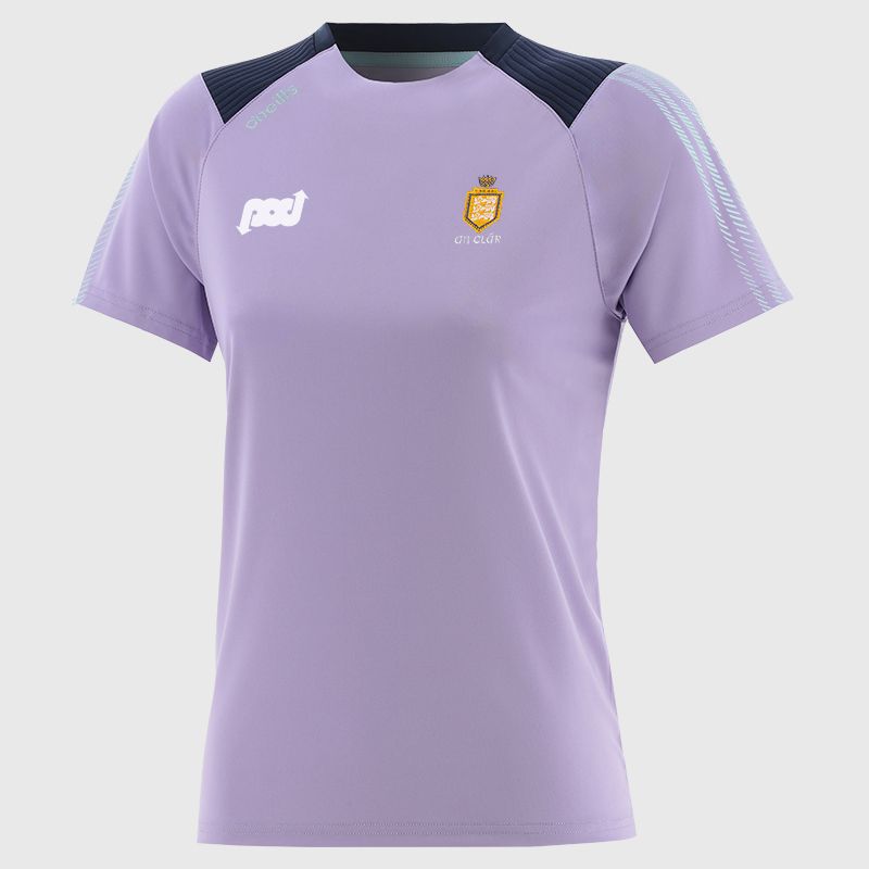 Purple Clare GAA Women's Dynamo T-Shirt by O’Neills.