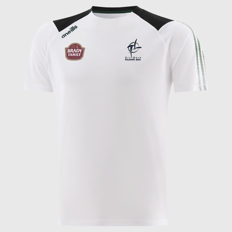 White Kildare GAA Men's Dynamo T-Shirt by O’Neills.