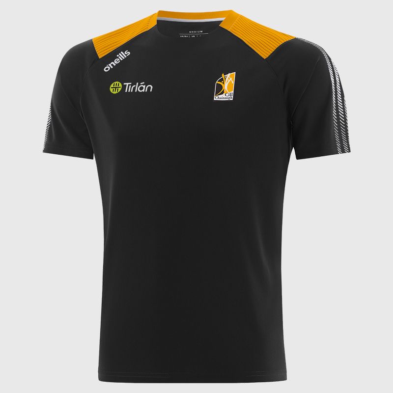 Black Kilkenny GAA Men's Dynamo T-Shirt by O’Neills.