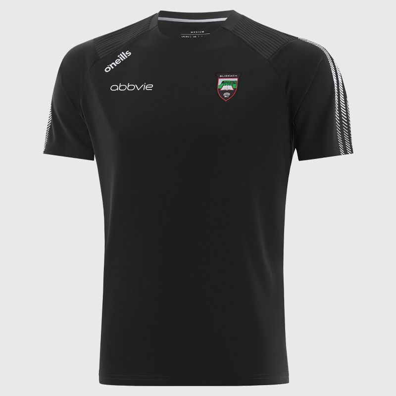 Black Sligo GAA Men's Dynamo T-Shirt by O’Neills.